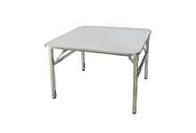 中国のメーカー——小型のステンレス製折りたたみテーブル-ポータブルなキャンプ・ピクニック・パーティ用テーブル-組み立て不要-丈夫で耐久性のある小型折りたたみテーブル-ステンレス製のテーブル-四角いテーブル
